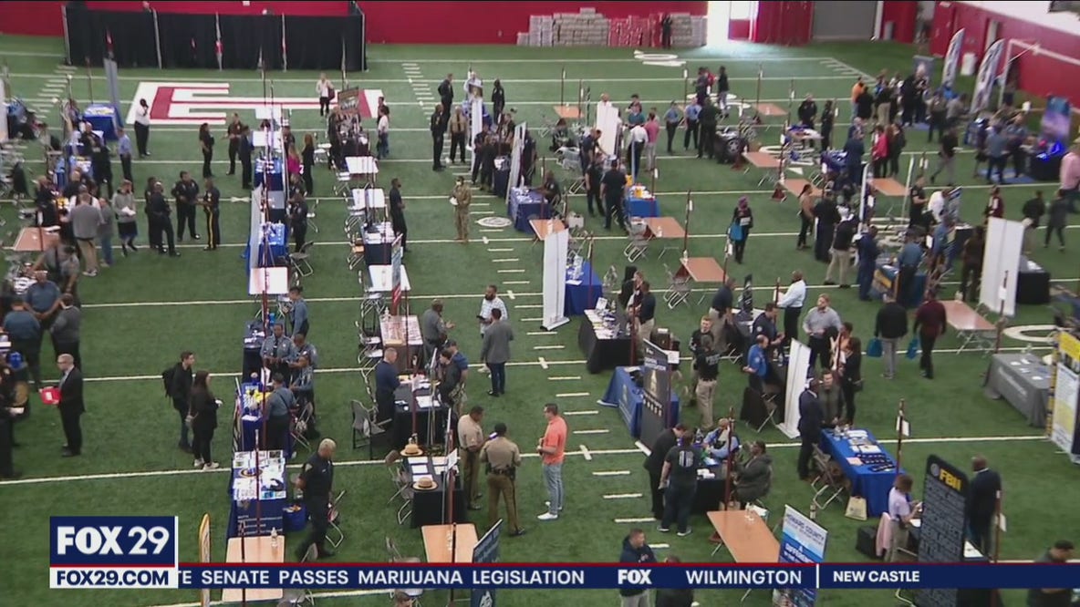 Hundreds turn out for law enforcement job fair at Temple University